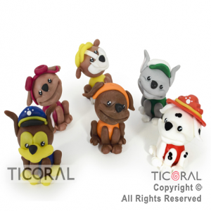 ADORNO PAW PATROL PORCELANA FRIA x 6